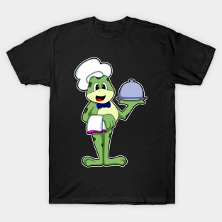 Frog as Chef with Serving plate & Chef's hat T-Shirt